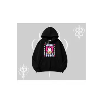 Best Pet Ever Baskılı Kapşonlu Sweatshirt