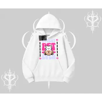 Best Pet Ever Baskılı Kapşonlu Sweatshirt
