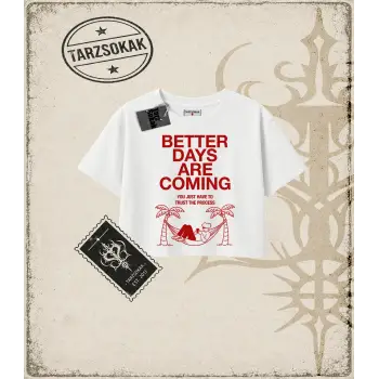 BETTER DAYS Kadın Crop Tişört