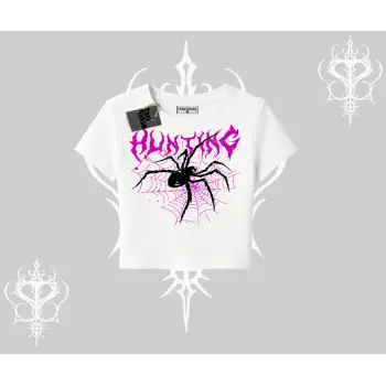Beyaz Babby Tee Autumn Spider