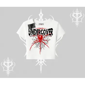 Beyaz Babby Tee Spider Undercover