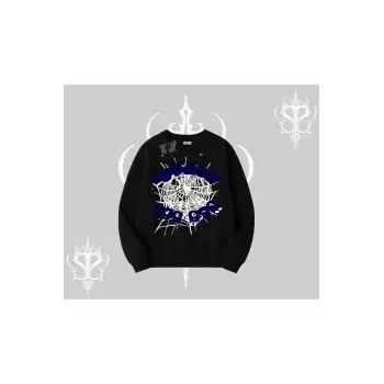 Beyaz Biskilet Yaka Sweatshirt Sp55der
