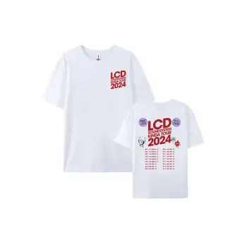 Beyaz Electronic Rock Band LCD Soundsystem Short Sleeve Summer