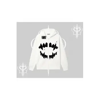 Beyaz Hırka Sweatshirt Vampir Dış
