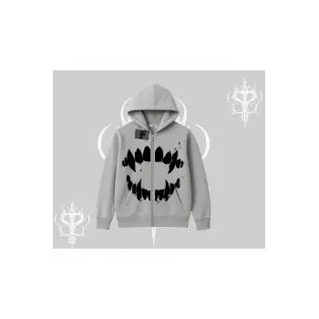 Beyaz Hırka Sweatshirt Vampir Dış