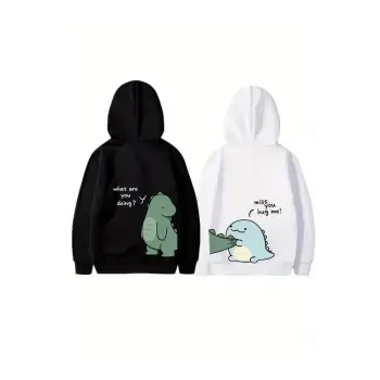 Beyaz Kapşonlu Sweatshirt Çift Sevgili Kombinleri Couple Clothing