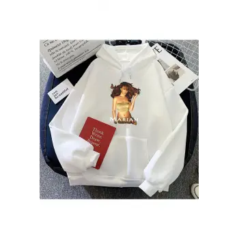 Beyaz kıyafetleri kıcı Mariah Carey Ropa De Mujer Sudaderas Rahat Modaka