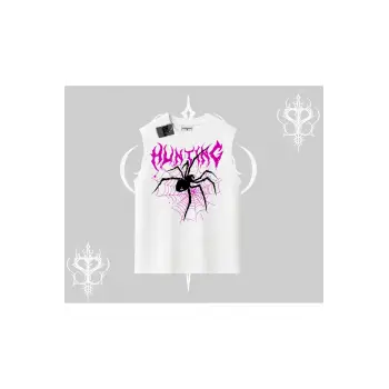 Beyaz Kolsuz Tişört Autumn Spider