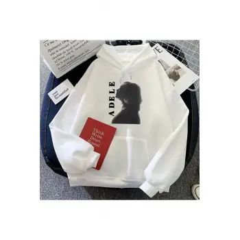 Beyaz Münih tur Adele Hoodies Moletom rahatgüz Unisex