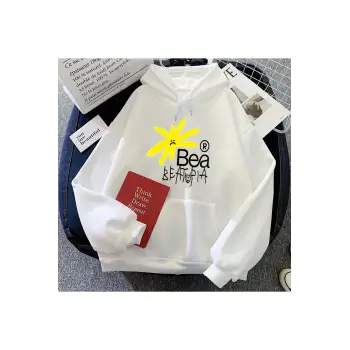 Beyaz Orman Hoodie Beabadoobee Sway YENI Tek u Rahat