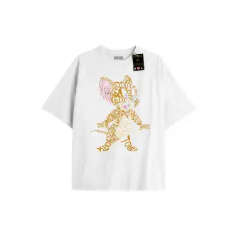 Beyaz Oversize T-shirt jerrr Özel tasarım