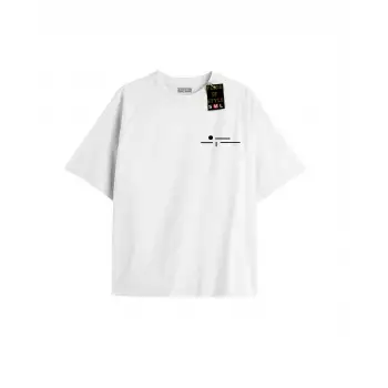 Beyaz Oversize T-shirt minimal Özel tasarım