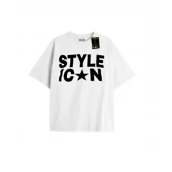 Beyaz Oversize T-shirt style Özel tasarım