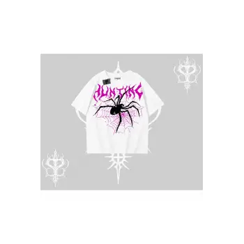 Beyaz Oversize Tişört Autumn Spider