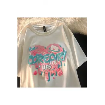 Beyaz Unisex Fun Corecvry Ufo Tişört
