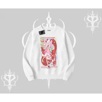 Biskilet Sweatshirt Madness Unleashed Anime Girl Baskılı