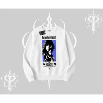 Biskilet Sweatshirt Oversize Anime Kız Baskılı