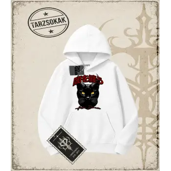 BLACK CAT Oversize Unisex Kapşonlu Sweatshirt