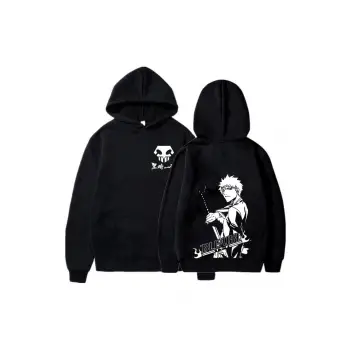 Bleach Anime Unisex Kapşonlu 13990 Siyah