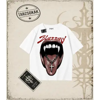 BLESSED Oversize Unisex Tişört