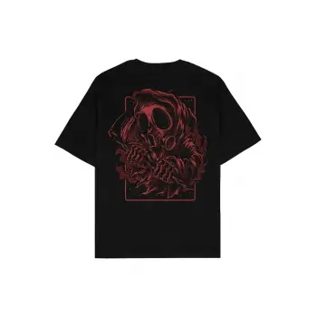 Blood Siyah Oversize Unisex T-shirt
