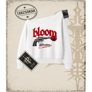 BLOOM Kadın Kayık Yaka Sweatshirt