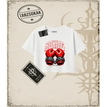 BOXING Kadın Crop Tişört