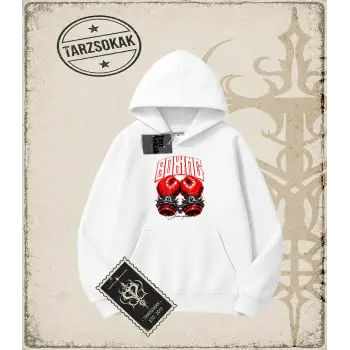 BOXING Oversize Unisex Kapşonlu Sweatshirt
