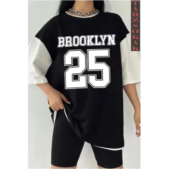 BROOK 25 Siyah Oversize Çift Renk