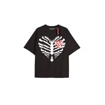 Brook Baskılı Oversize Kalıp Unisex T-shirt