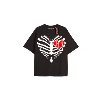 Brook Baskılı Oversize Kalıp Unisex T-shirt