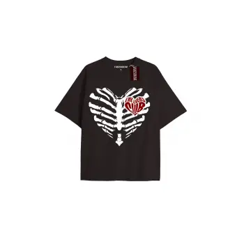 Brook Baskılı Oversize Kalıp Unisex T-shirt