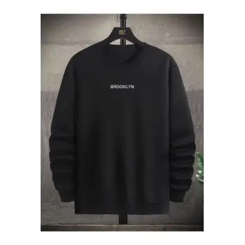 Brooklyn Baskılı 3 Oversize Siyah