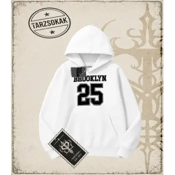 Brooklyn    Oversize Unisex Kapşonlu Sweatshirt