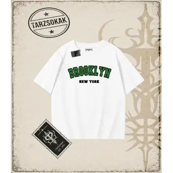 Brooklyn YEŞİL Oversize Unisex Tişört