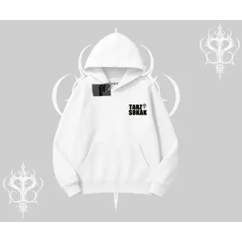 Cafe - Butik - Galeri vb işyerlerine  UNİSEX Kapşonlu Sweatshirt