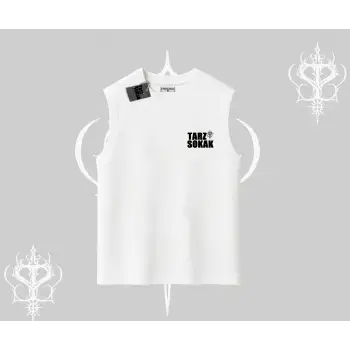 Cafe - Butik - Galeri vb işyerlerine  UNİSEX KOLSUZ T-shirt