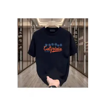 California Baskılı Siyah