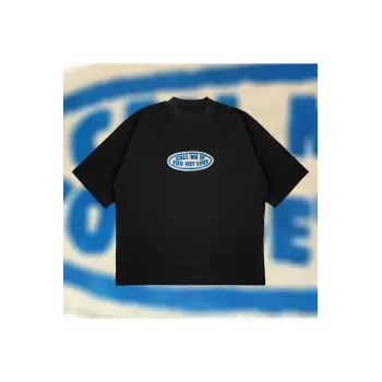 Call Me If You Get Lost Oversize Unisex Pamuklu Nefes Alan Kalın Kumaşlı