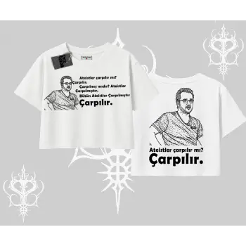 Çarpılır mı? Çarpılmıştır. Oversize Crop Tshirt