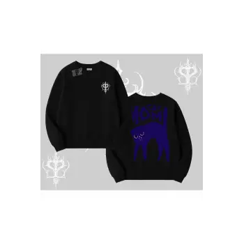 Cat Mom Yazılı Minimal Kedi Arka Baskılı Biskilet Sweatshirt