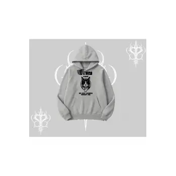 Catronaut Kedi Baskılı Biskilet Sweatshirt