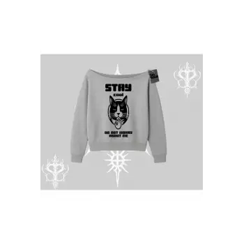 Catronaut Kedi Baskılı Oversize Tshirt