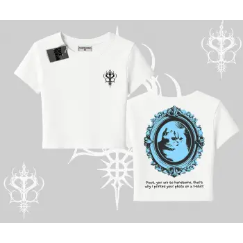 Çerçeveli Kedi Baskılı Babby Tee Tshirt