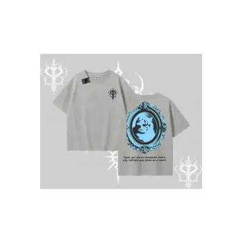 Çerçeveli Kedi Baskılı Oversize Tshirt