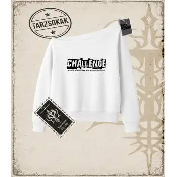 Challenge Kadın Kayık Yaka Sweatshirt