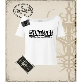Challenge Kadın Kayık Yaka Tişört