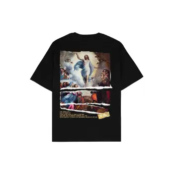 Christ Siyah Oversize Unisex T-shirt