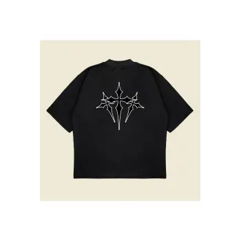 Chrome Hearts X Nocta Baskılı Oversize Unisex Pamuklu Nefes Alan Kalın Kumaşlı