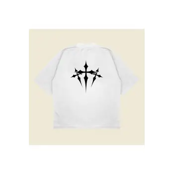Chrome Hearts X Nocta Baskılı Oversize Unisex Pamuklu Nefes Alan Kalın Kumaşlı